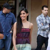 Freida Pinto seen at The Grove  for news programme 'Extra' | Picture 121314